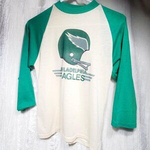 RARE Vintage 1970's 80's Youth Small Philadelphia Eagles NFL T-Shirt Football